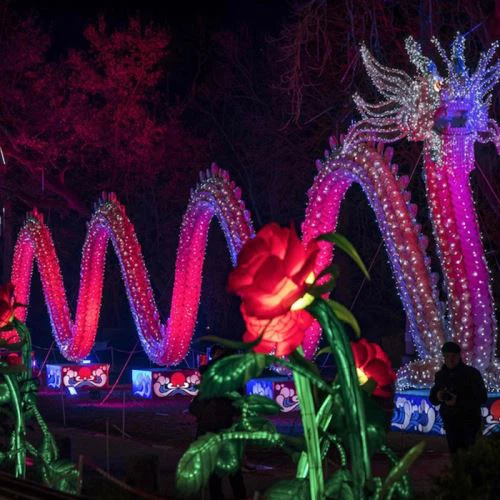 Festivali Draakoni Latern Parki jaoks