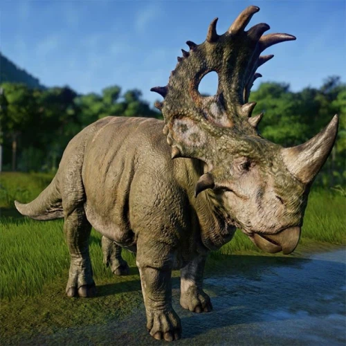 Jurrasic animatronic dinosaurus mudelid