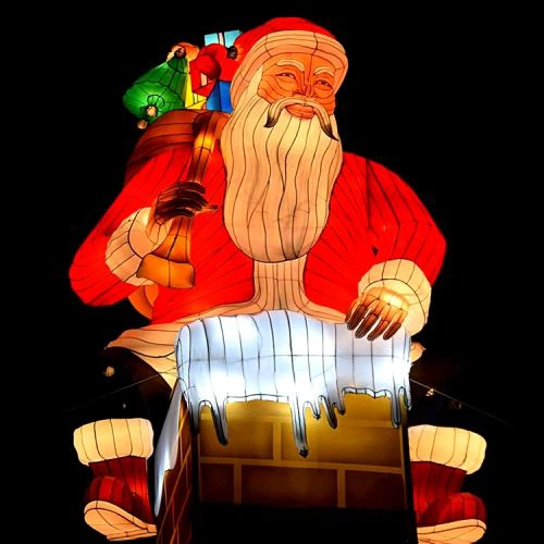 Õues olevad jõululoomad vedasid veekindlat Hiina laterna