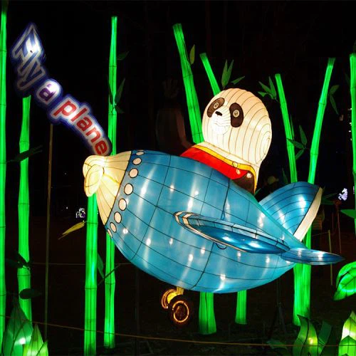 Hiina Festival Panda loomade laterna