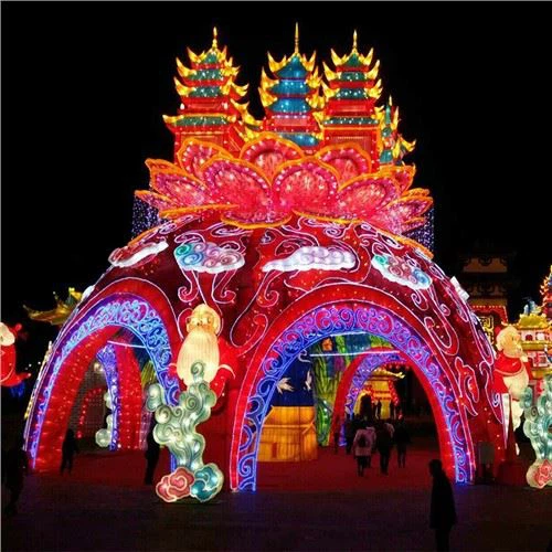 Festivali Hiina kangast latern