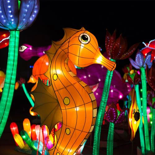 Realistlik ilus loom-kujuline siidist kaunistamiseks LED laterna