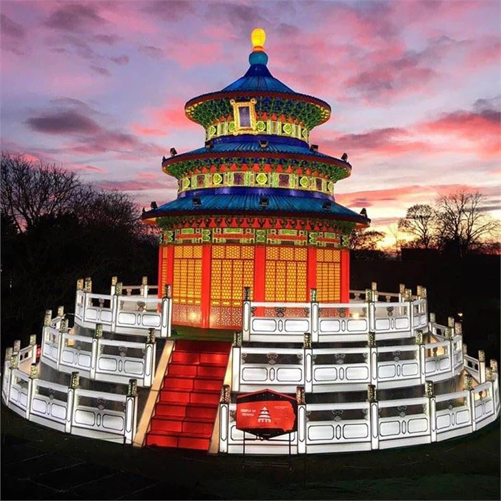 Great Palace Temple Lighted Lanterns
