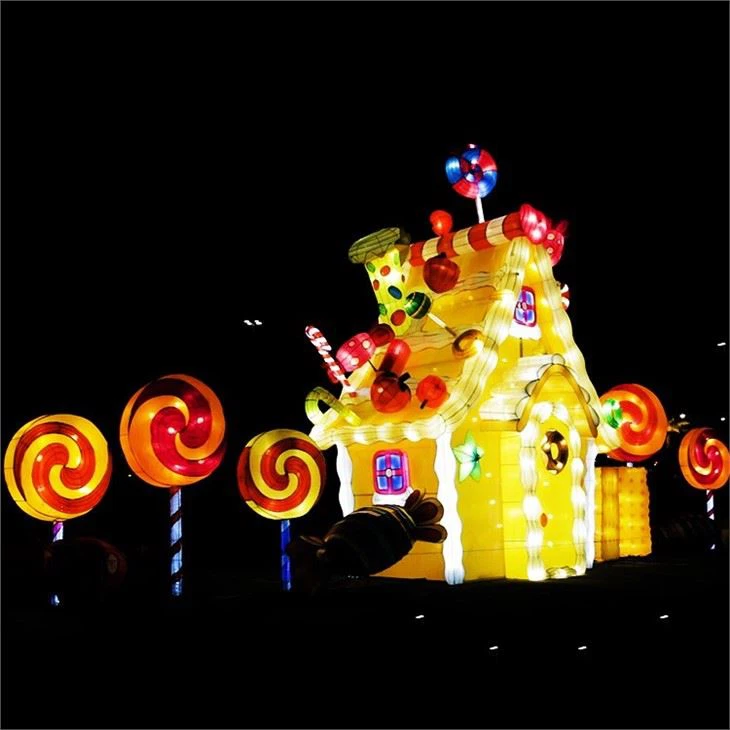 New Year Decoration Illuminated Christmas Elf Lantern
