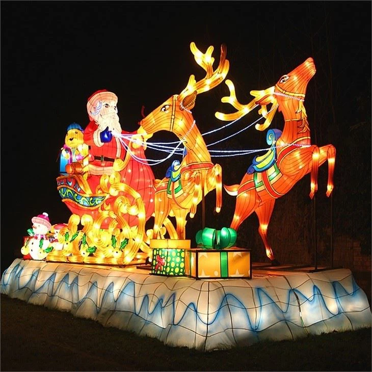 New Year Decoration Illuminated Christmas Elf Lantern
